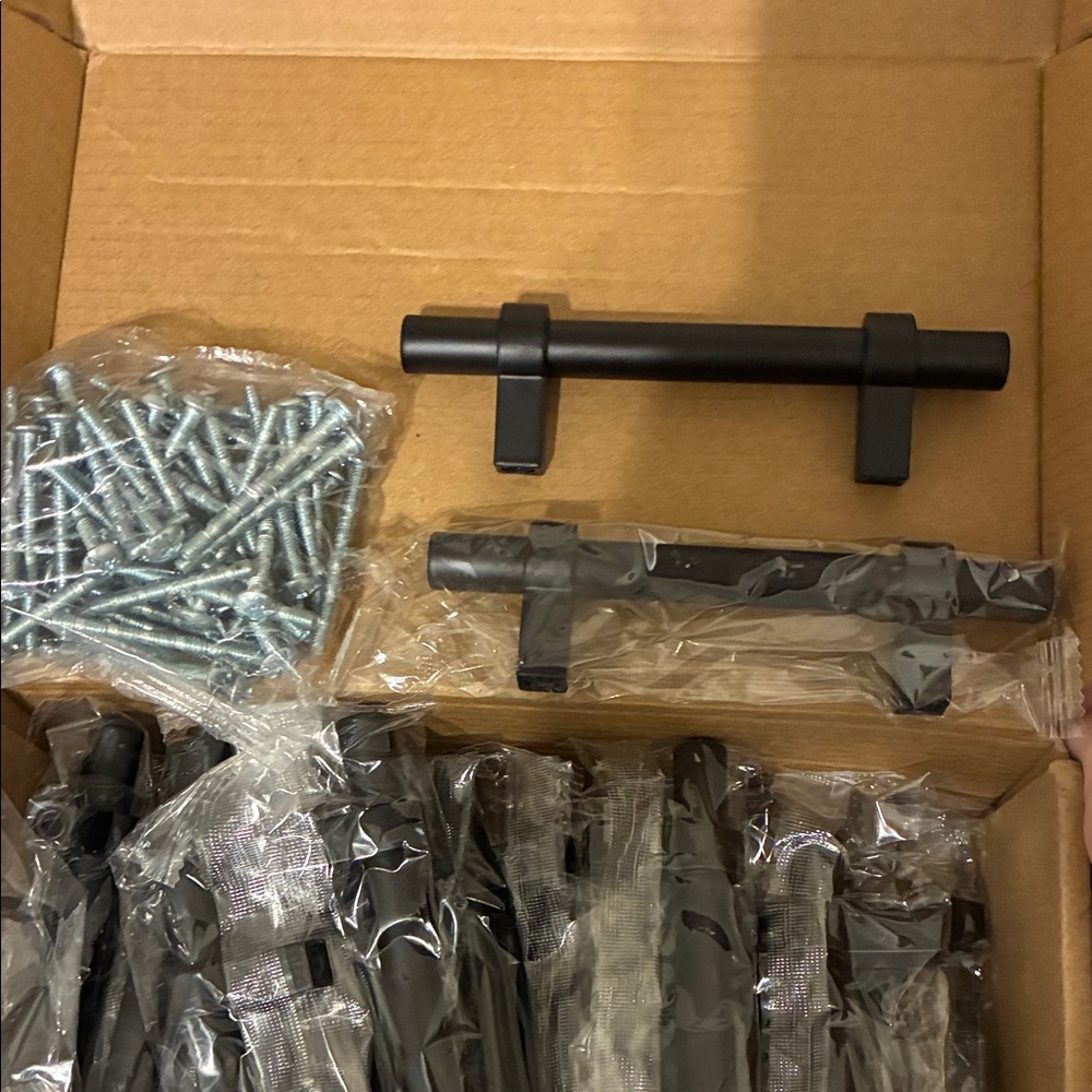 Black Cabinet Handles with Screws